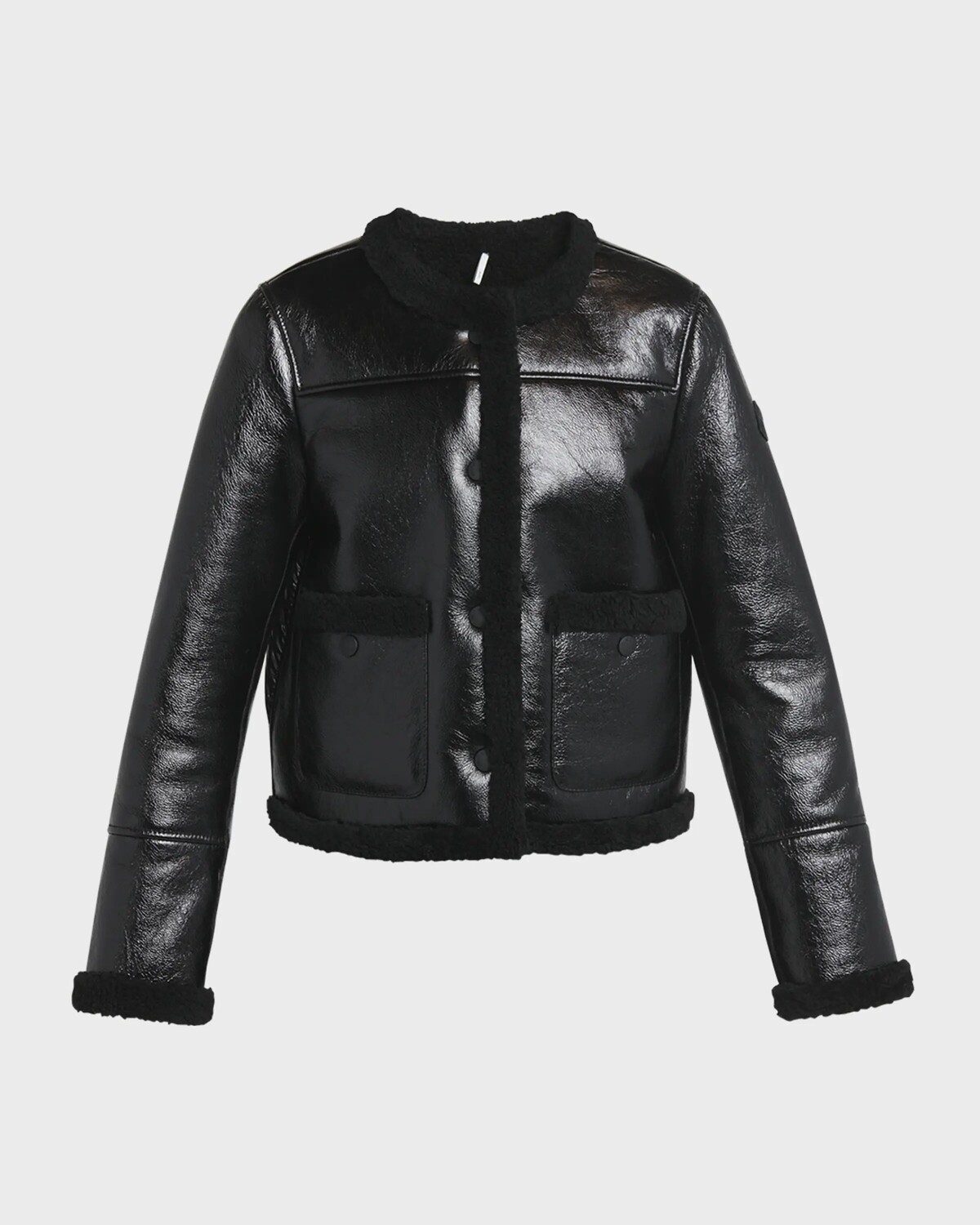 

Жакет Bressuire с деталями из овчины Moncler, черный