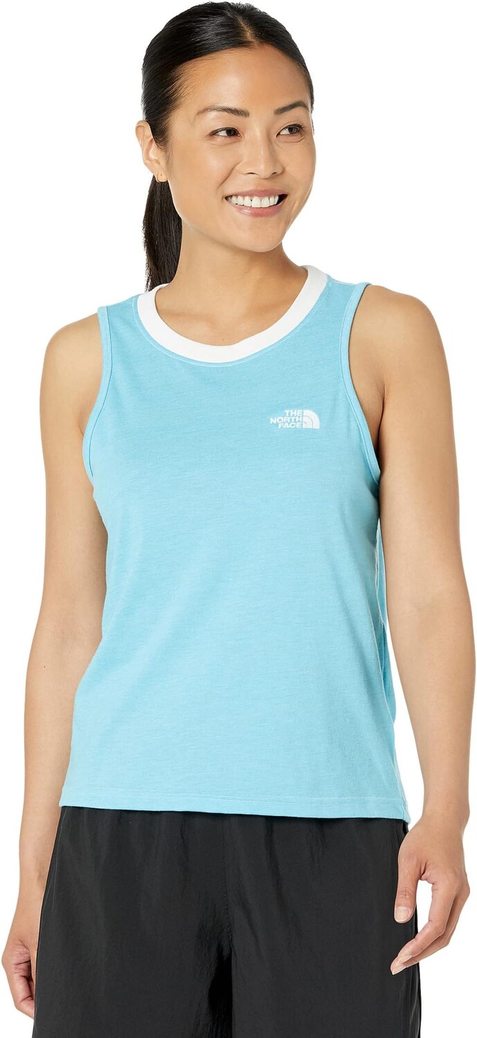 

Топ The North Face Simple Logo Tri-Blend Tank, цвет Norse Blue Heather