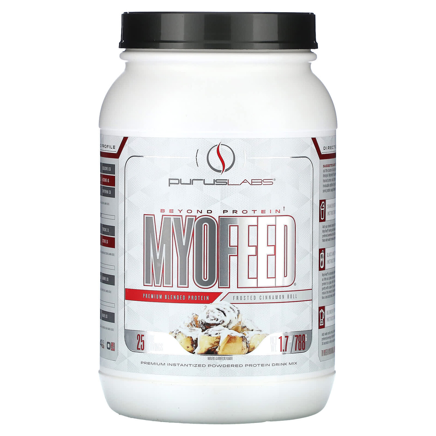 

MyoFeed, булочка с корицей, 788 г (1,7 фунта), Purus Labs