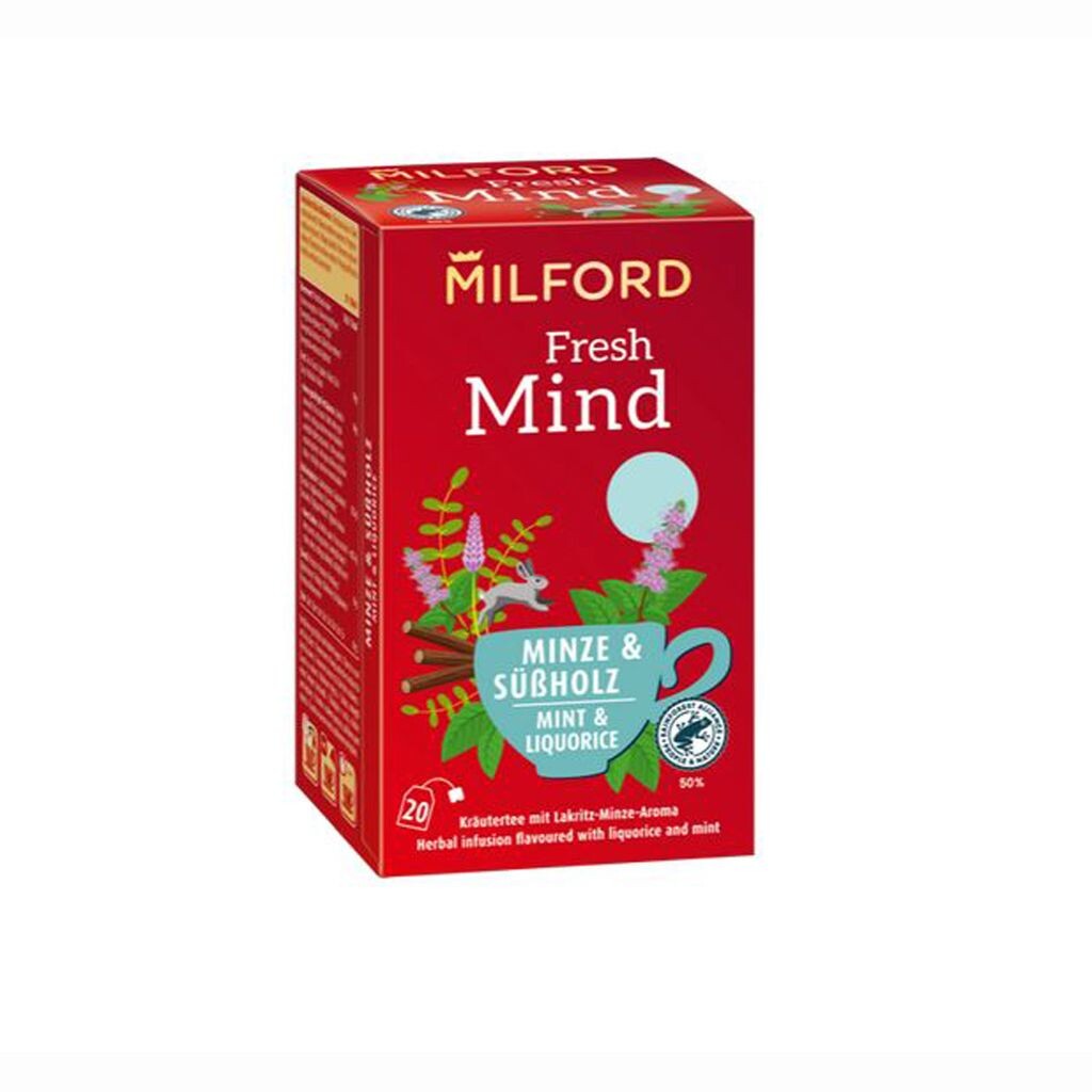 

Травяной чай Milford Fresh Mind со вкусом мяты и лакрицы 30г Meßmer