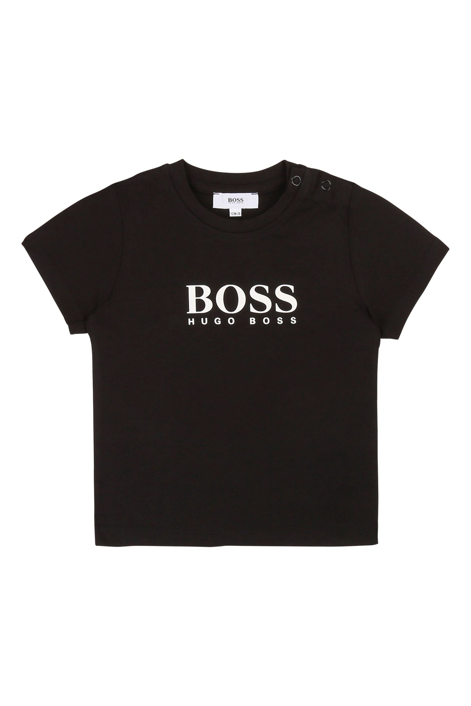 цена Детская футболка с логотипом BOSS, черный