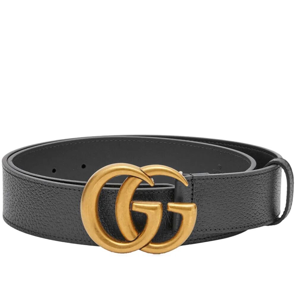 

Gucci Ремень Supreme с узором GG среднего размера, черный
