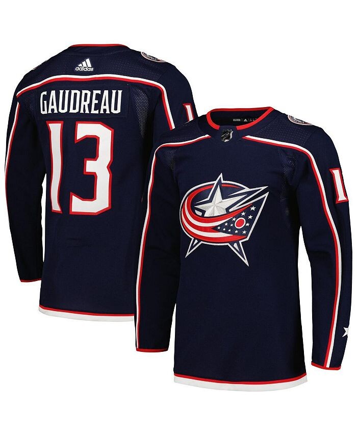 

Мужские темно-синие куртки Johnny Gaudreau Columbus Blue Jackets Home Authentic Pro Player Jersey adidas, синий