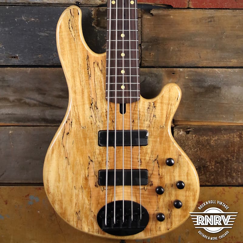 цена Басс гитара Lakland 55-01 Deluxe Spalted Maple Bass - Black Hardware