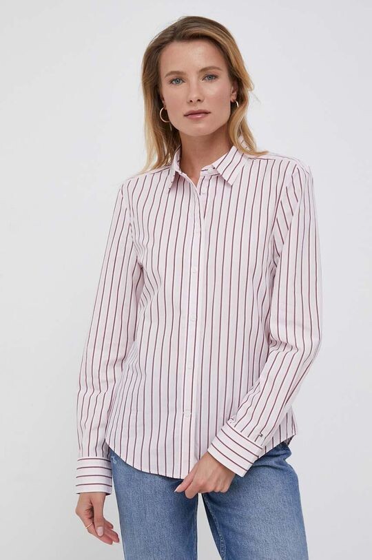 

Хлопковая рубашка Tommy Hilfiger, розовый