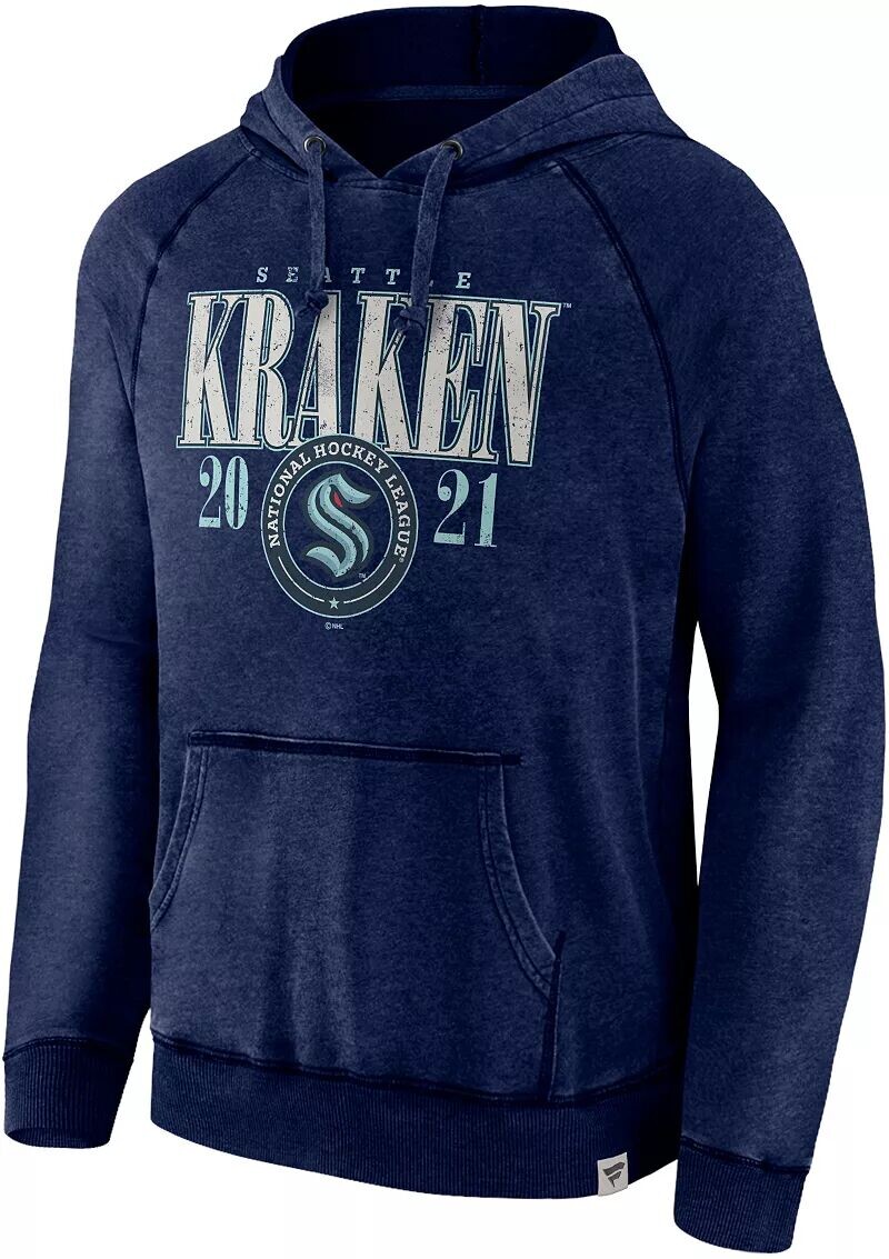 

Темно-синий пуловер с капюшоном NHL Seattle Kraken Vintage Snow Wash
