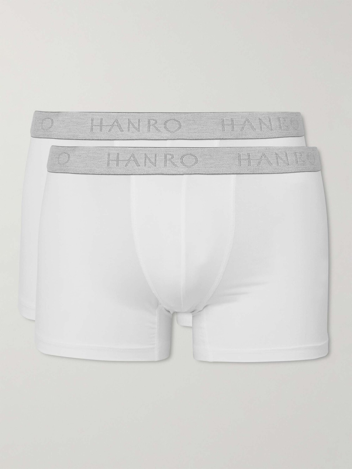 

Комплект из двух трусов-боксеров из эластичного хлопка HANRO, белый