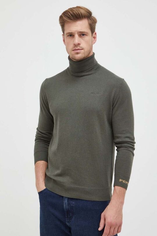 

Свитер Andre из смесовой шерсти Pepe Jeans, зеленый