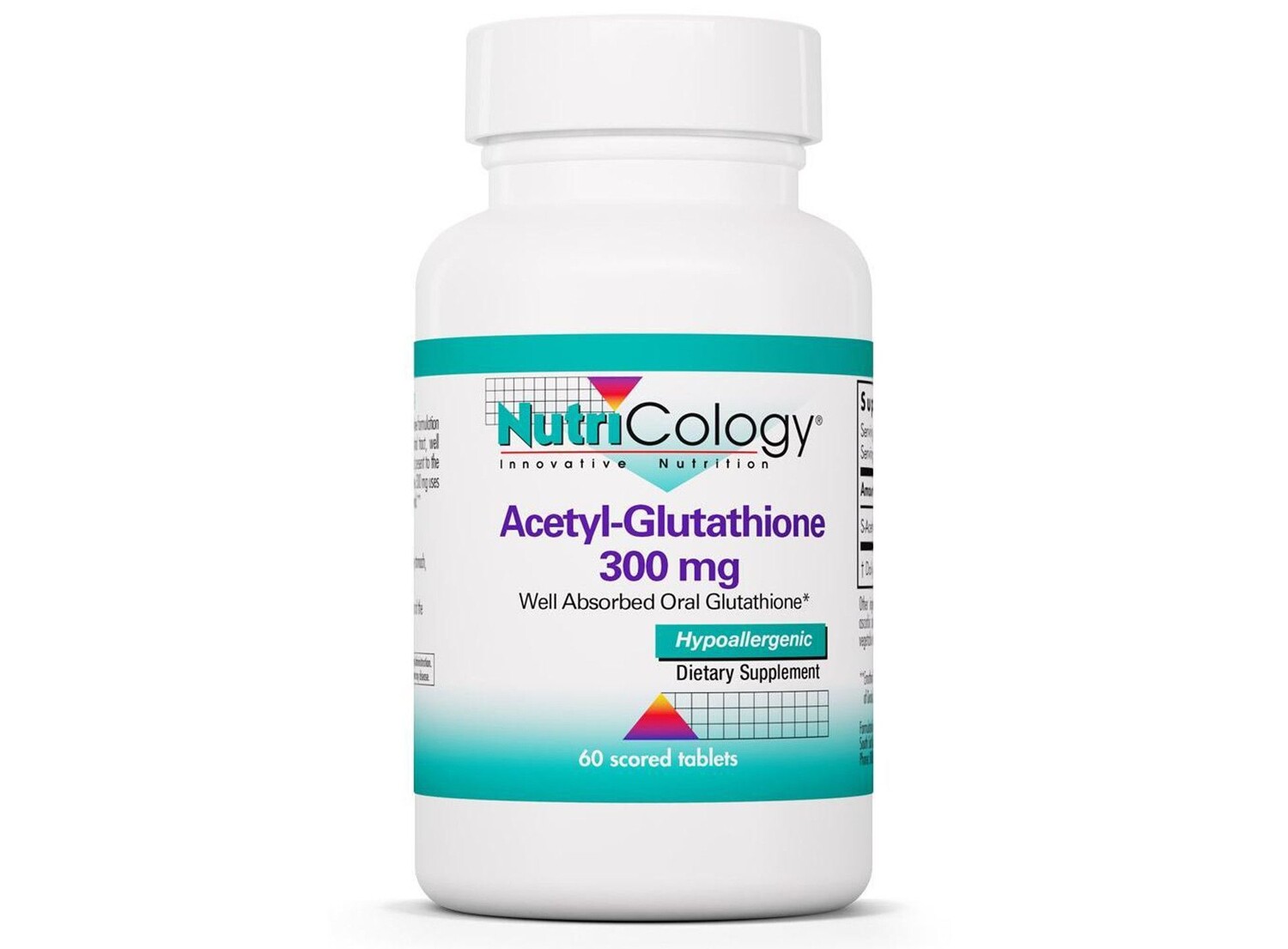 

Nutricology, Ацетил-глутатион 300 мг, 60 таблеток с риской