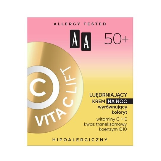 

Укрепляющий ночной крем, выравнивающий тон кожи 50+ 50мл AA Vita C Lift