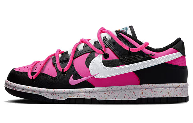 

Кроссовки Nike Dunk Skateboarding Shoes Women's Low-top White, розовый