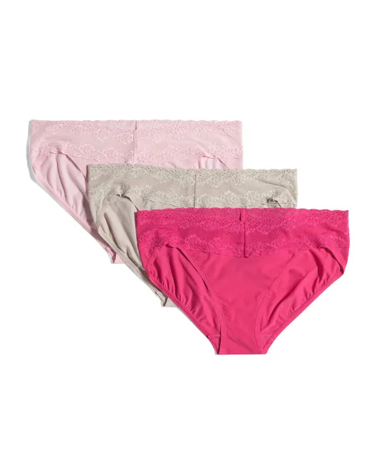 

3 шт. трусики-кини Bliss Perfection One Size V Natori, цвет Marble