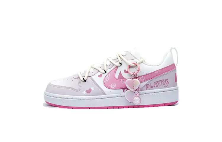 

Кроссовки Nike Court Borough Skateboarding Shoes Women's Low-top Pink, розовый