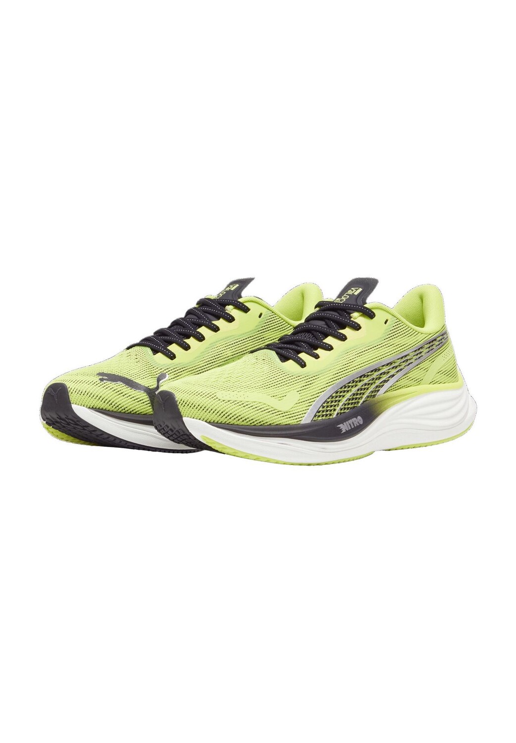 

Кроссовки Velocity, шнуровка, амортизация, мужские PUMA, цвет Lime Pow Puma