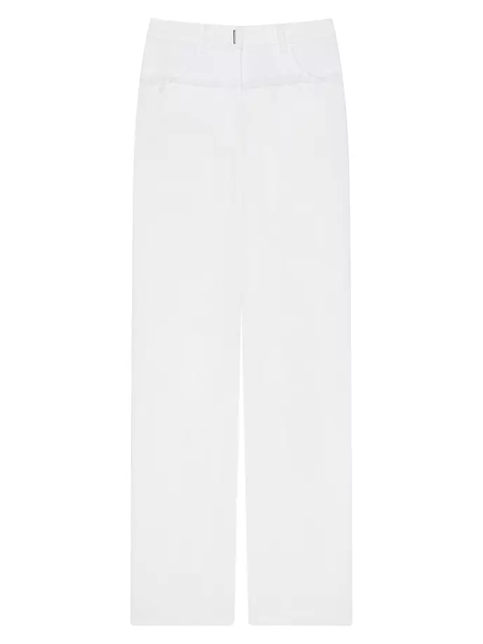 

Джинсы оверсайз из смешанного денима Givenchy, белый