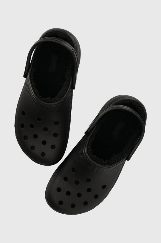 

Классические шлепанцы Clog на подкладке на платформе Crocs, черный