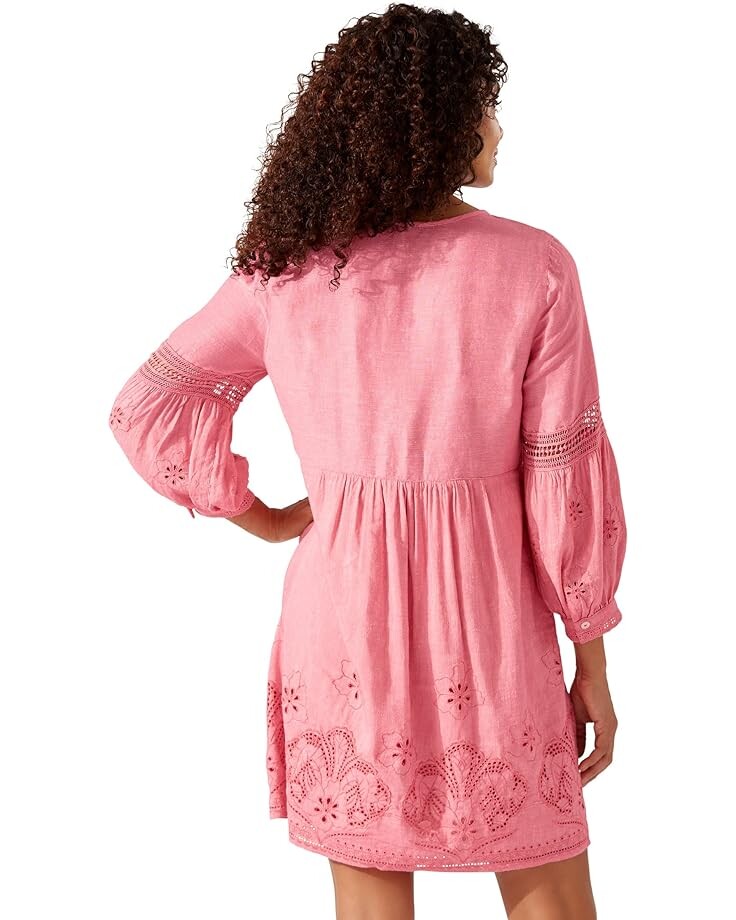 

Платье Tommy Bahama St. Lucia Split-Neck Dress, цвет Coral Coast