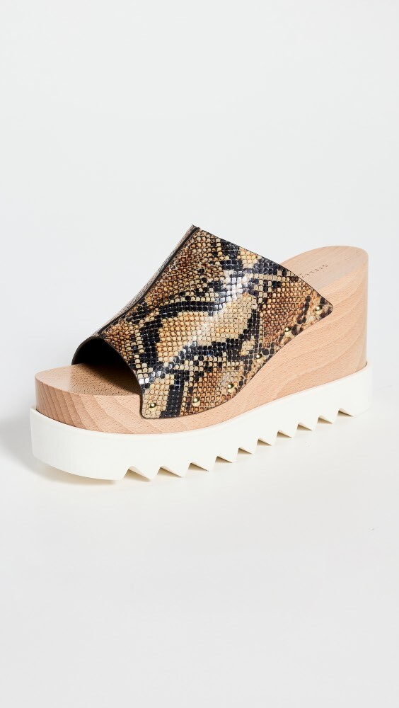 

Сандалии Stella McCartney Elyse Reptile Print