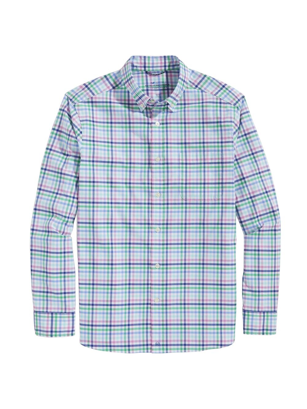 

Рубашка в клетку On-The-Go Brrrº Vineyard Vines, синий