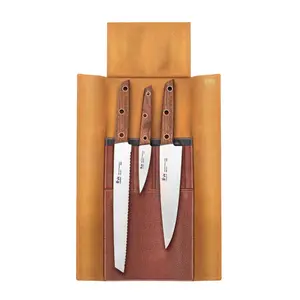 

Набор кожаных ножей Cangshan Cutlery 4 шт, коричневый
