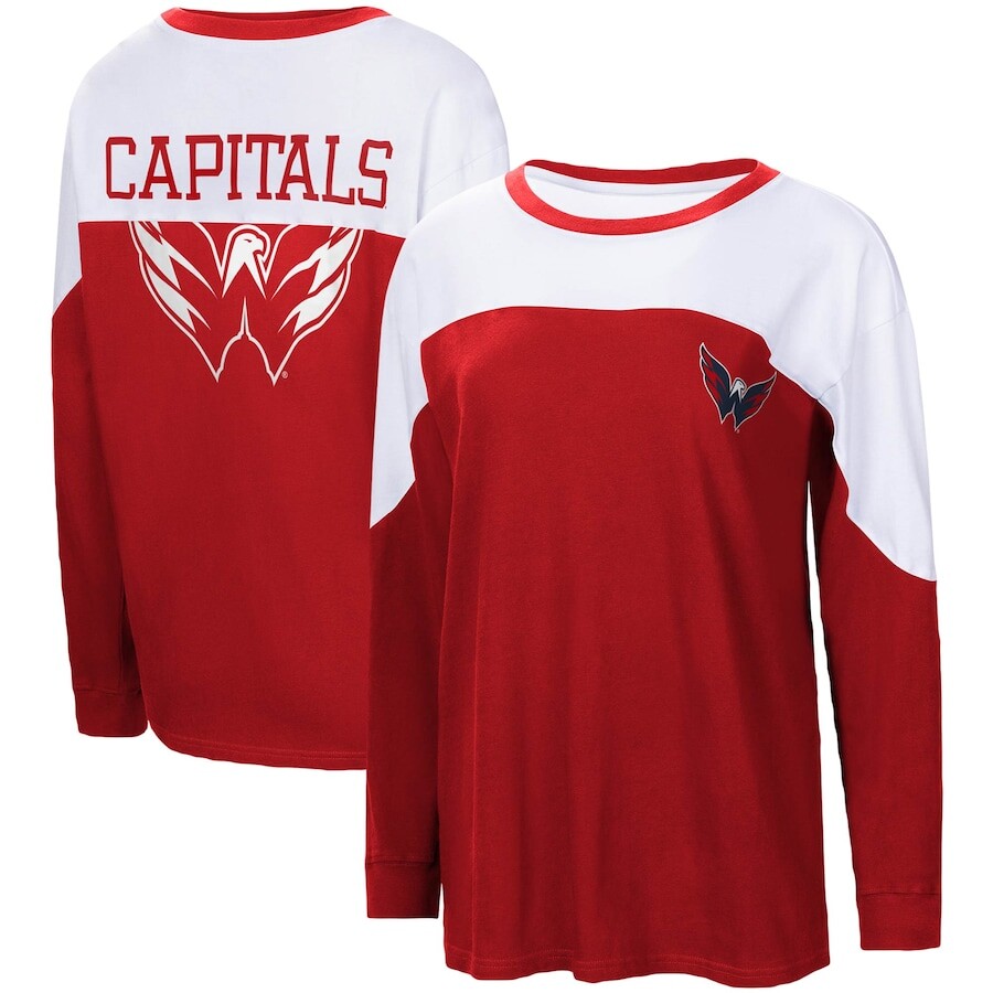 

Футболка с длинным рукавом G-III 4Her by Carl Banks Washington Capitals, красный
