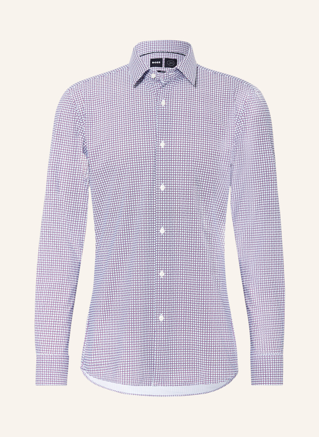

Рубашка BOSS JerseyHANK PERFORMANCE Slim Fit, розовый