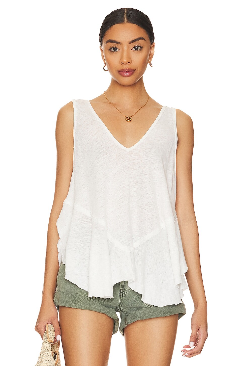 

Майка Free People Rosie Drop Waist, цвет Optic White