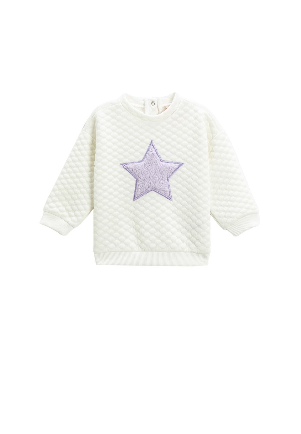 

Толстовка Plush Star Applique Detail Crew Neck Koton, цвет ecru