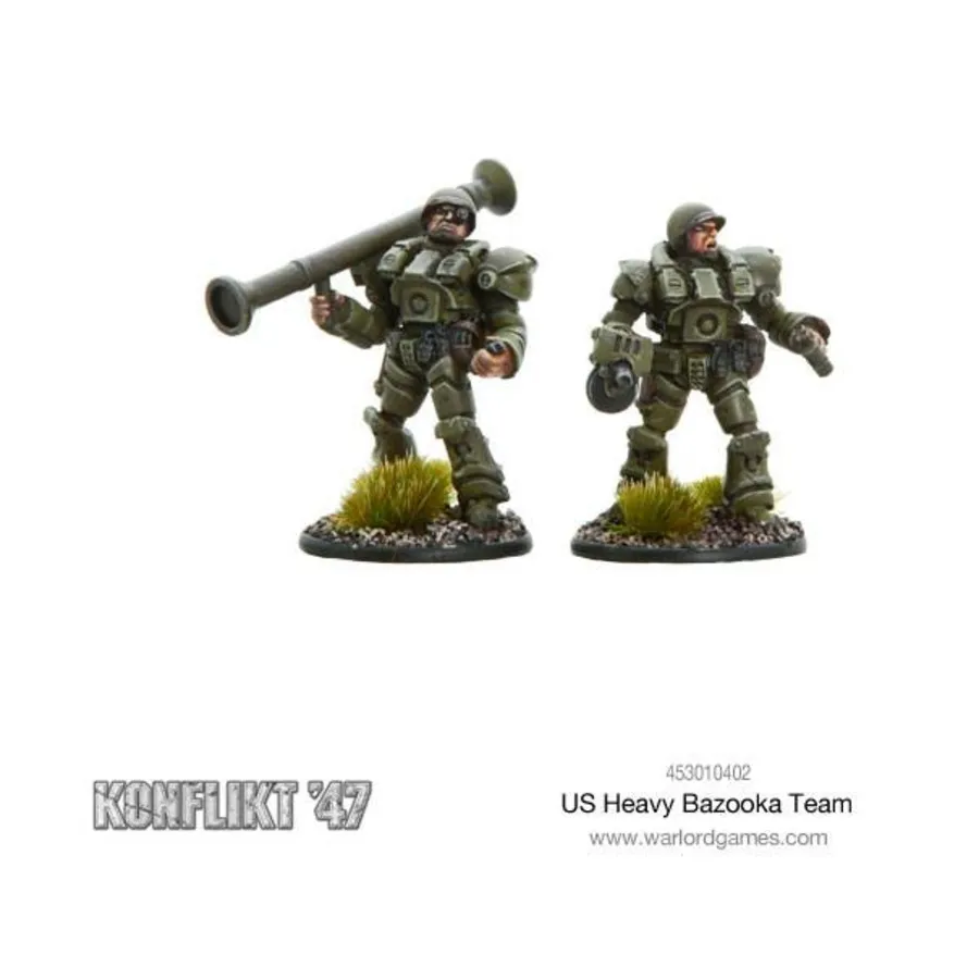 

Команда США по тяжелой базуке, Konflikt '47 - US Army (28mm) (Warlord Games)