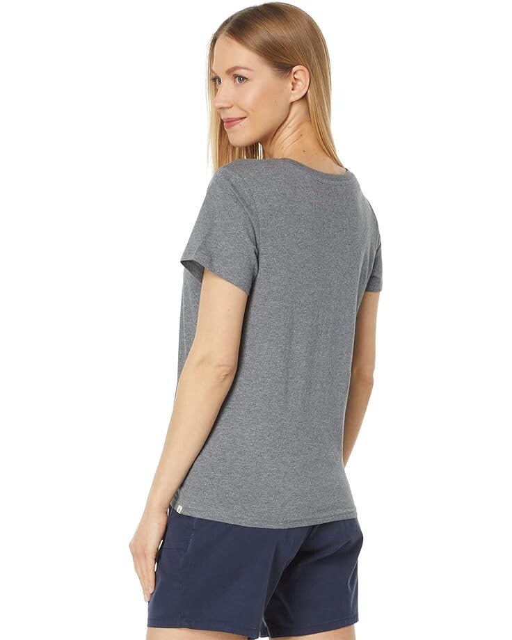 

Футболка PACT Organic Cotton Midweight V-Neck Tee, цвет Medium Grey Heather