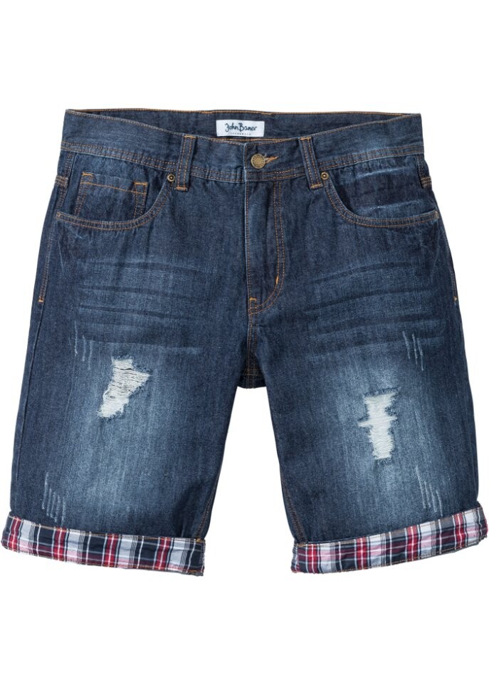

Джинсы-шорты свободного кроя John Baner Jeanswear, синий