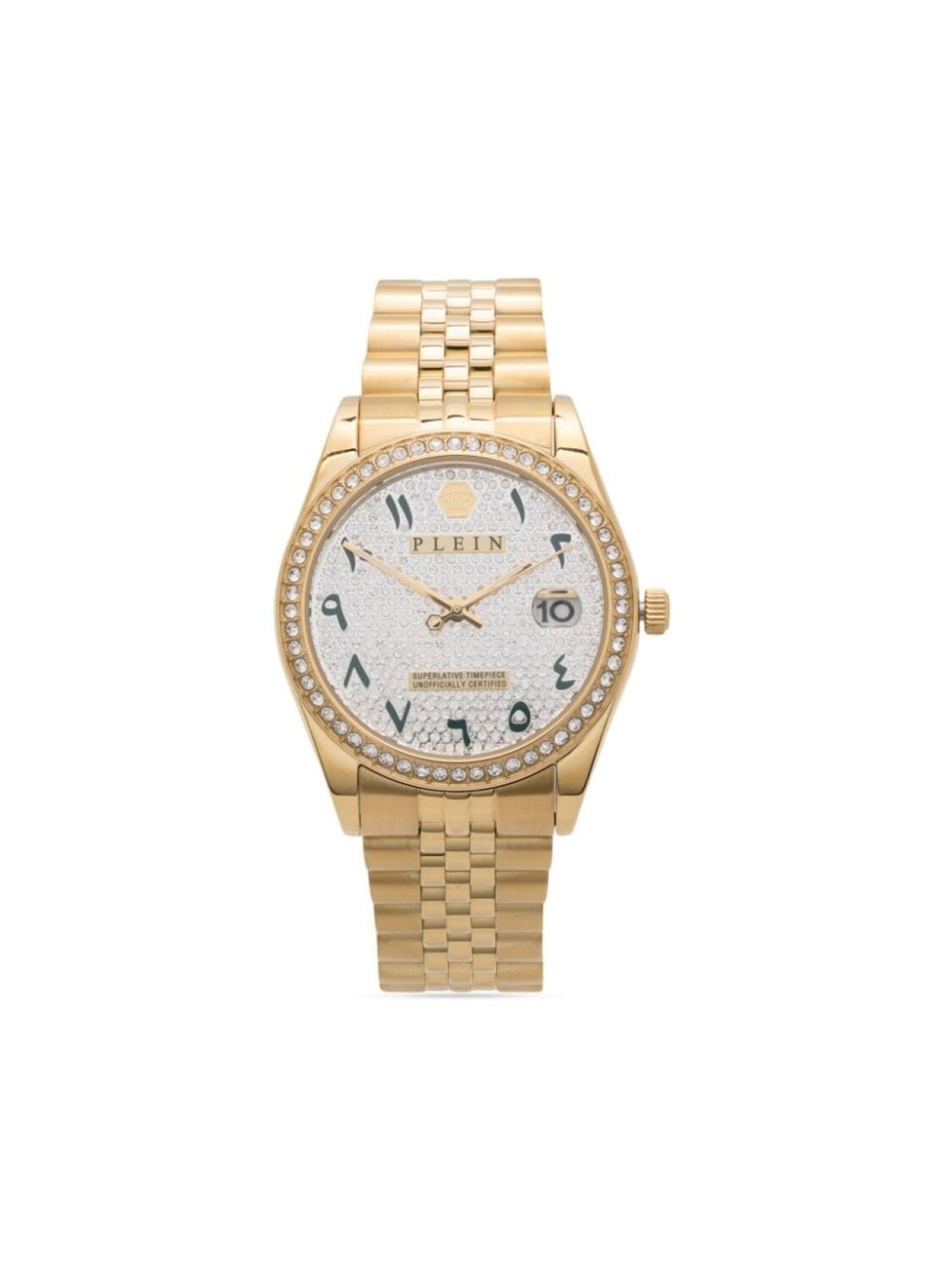 

Наручные часы Date Superlative 38 мм Philipp Plein, серебряный