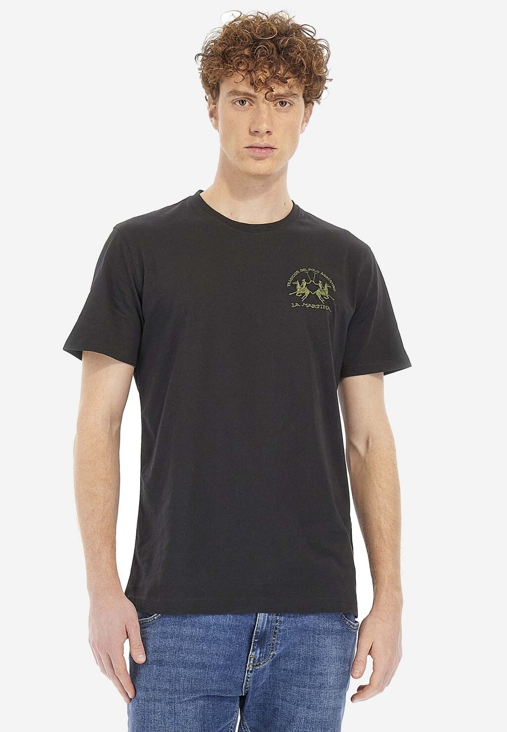 

Футболка с принтом Short-Sleeved La Martina, черный