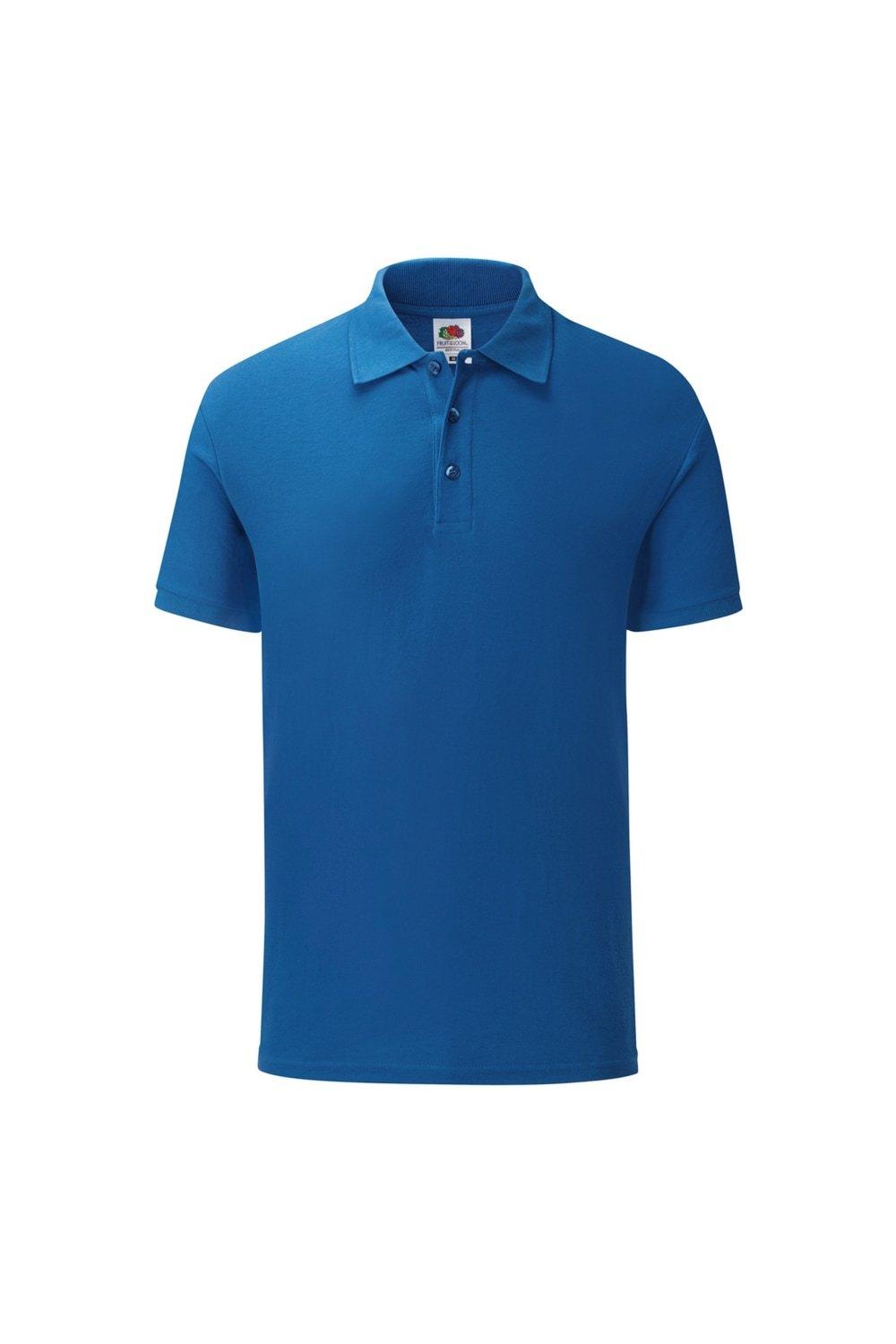 Индивидуальная рубашка-поло пику из поли/хлопка , синий Fruit of the Loom