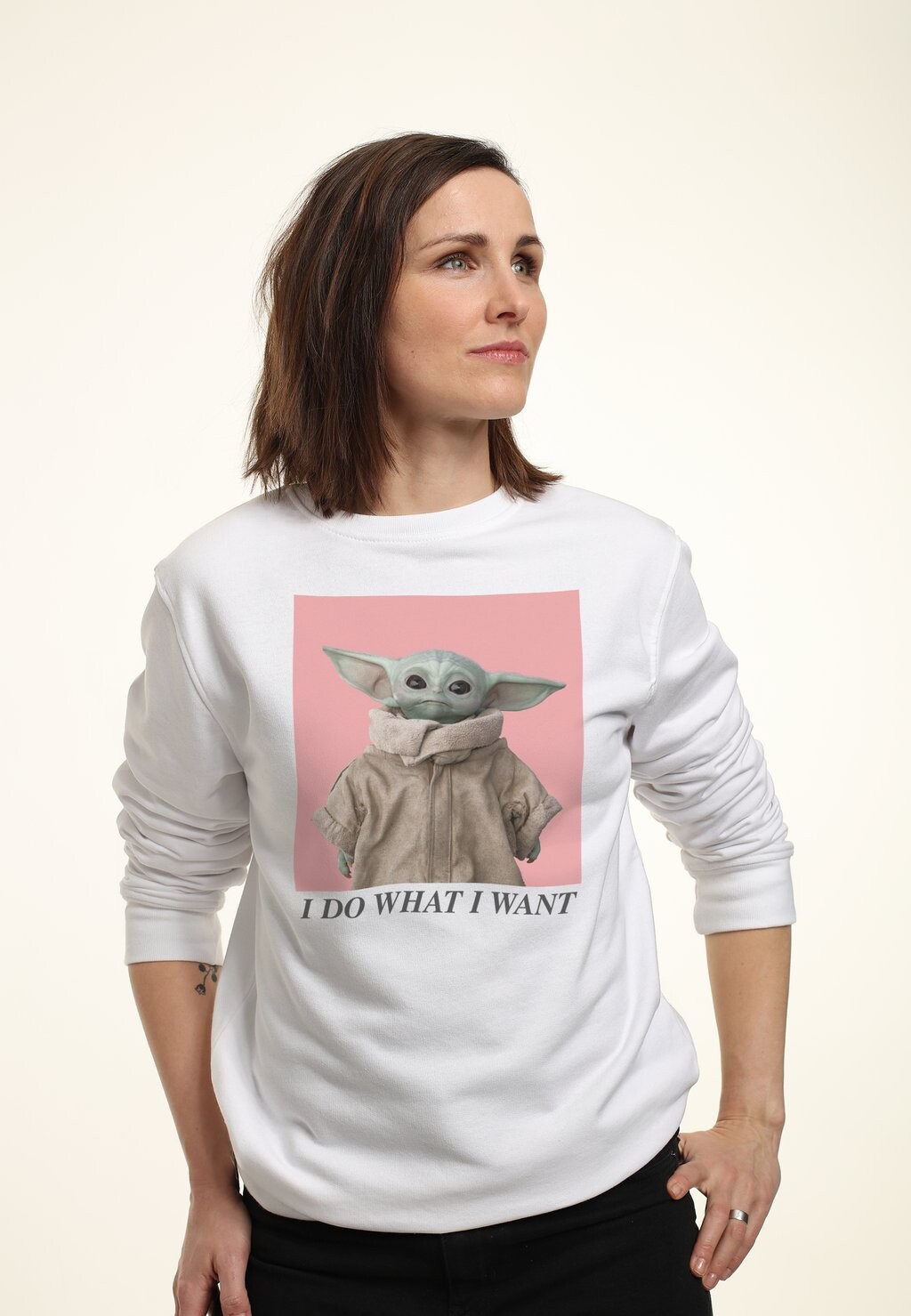

Толстовка STAR WARS: THE MANDALORIAN SASSY BABY Star Wars, белый