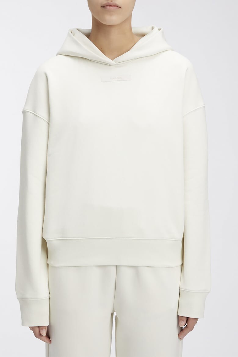 

Свободное худи с заниженными рукавами Calvin Klein, белый