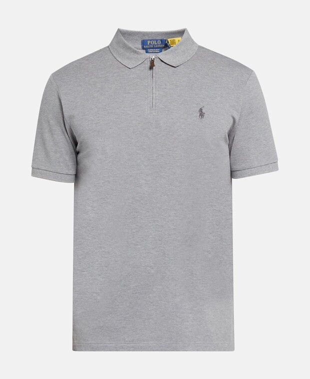 

Рубашка-поло из пике Polo Ralph Lauren, серый