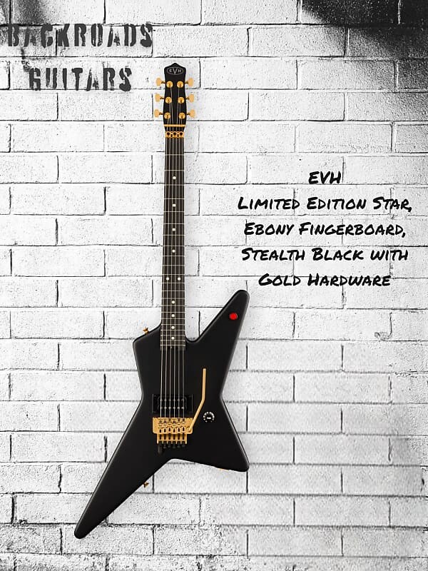 

Электрогитара Limited Edition Star, Ebony Fingerboard, Stealth Black with Gold Hardware