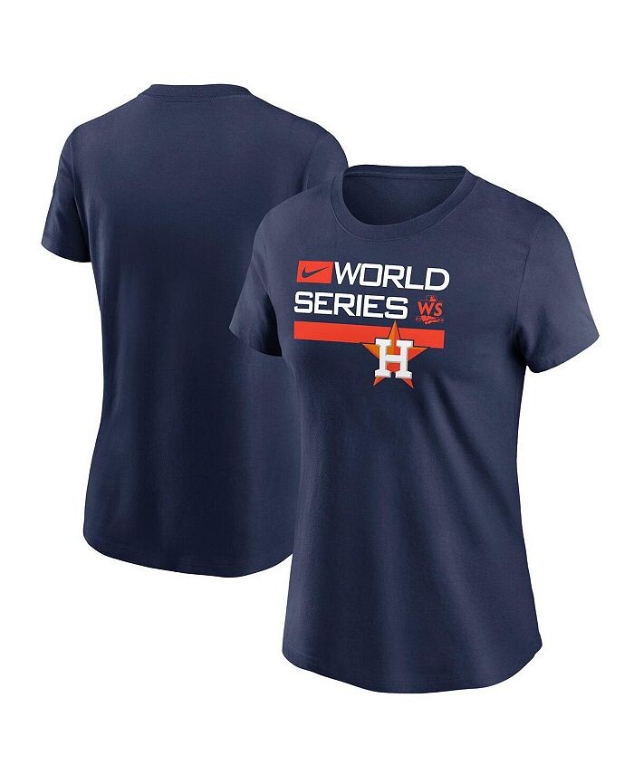 

Женская темно-синяя футболка Dugout Houston Astros World Series 2022 World Series Authentic Collection Nike, синий