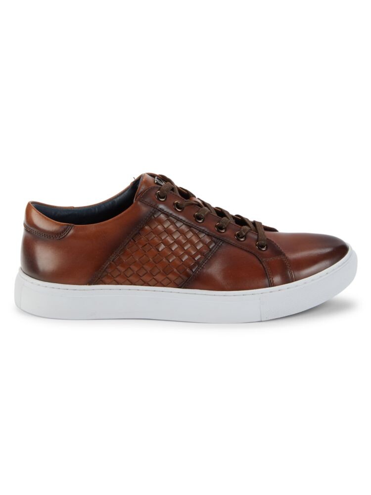 

Кожаные кроссовки Exoplant Basketweave Robert Graham, цвет Cognac