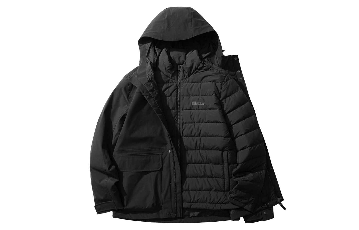 

Пуховик мужской Jack Wolfskin, цвет Dark Navy/C0413