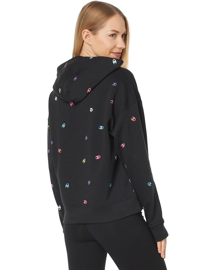 

Худи Champion Powerblend Oversized Hoodie, цвет Tossed C Black Neon Multi