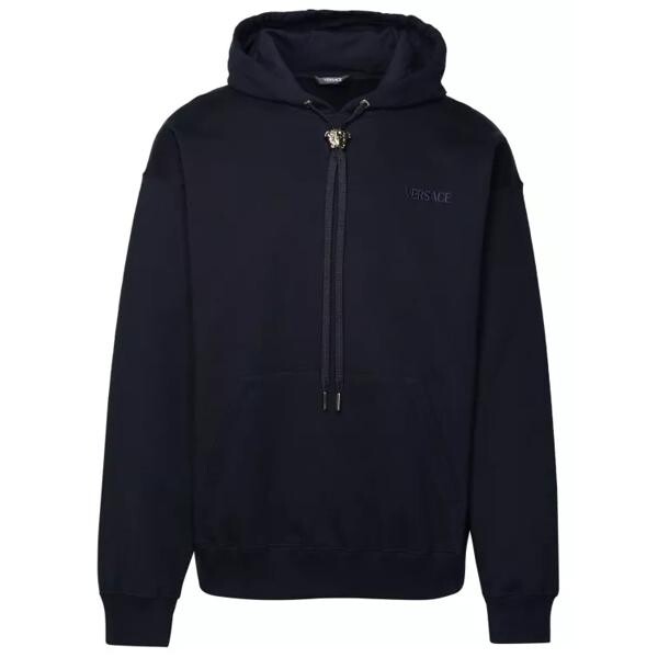 

Футболка la medusa' navy cotton sweatshirt Versace, черный