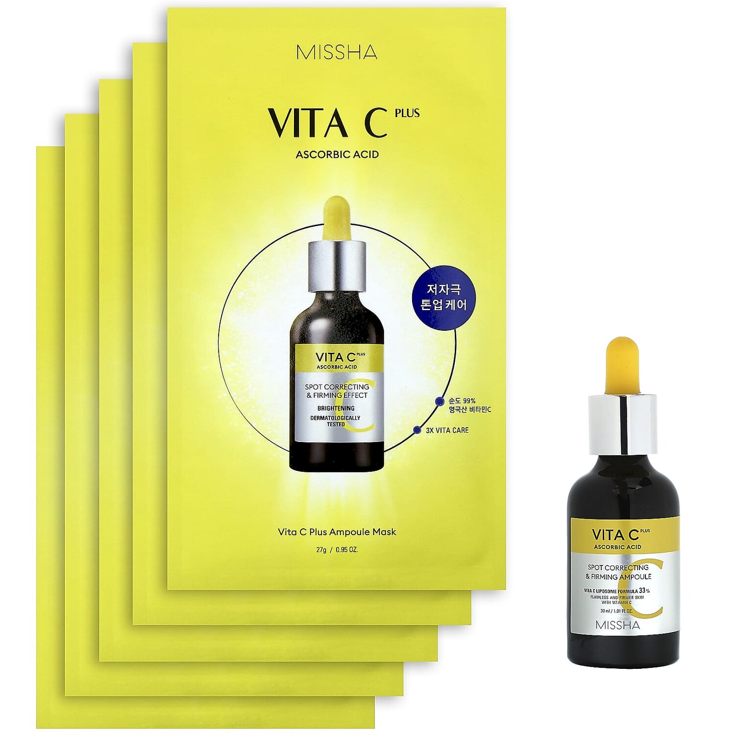 

Vita C Plus Brightening Set, Holiday Edition, набор из 6 предметов, Missha