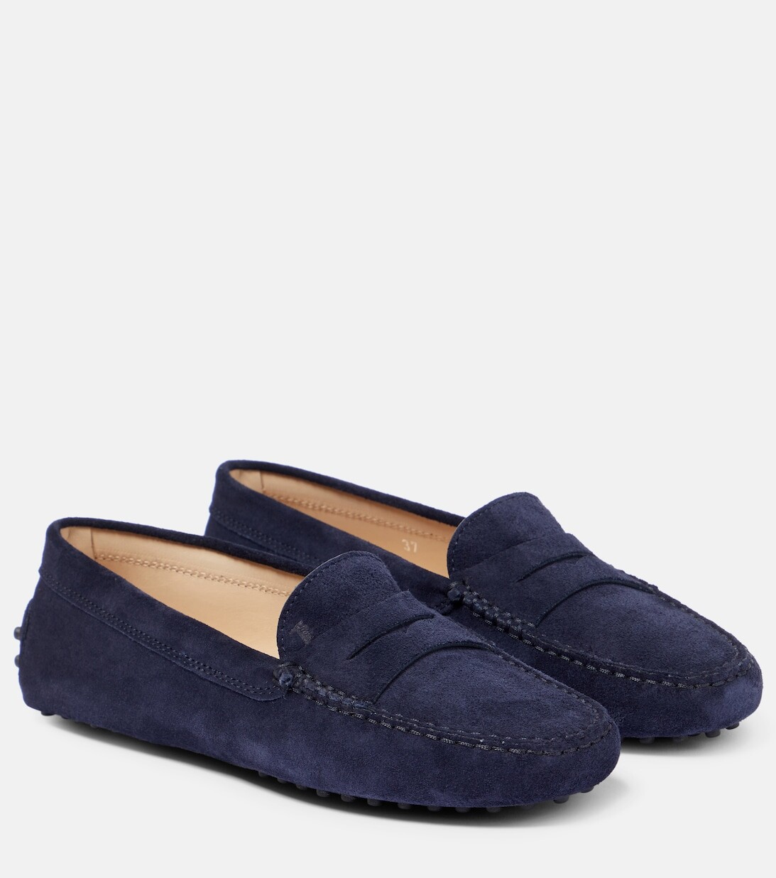 

Замшевые лоферы Gommino Tod's, синий