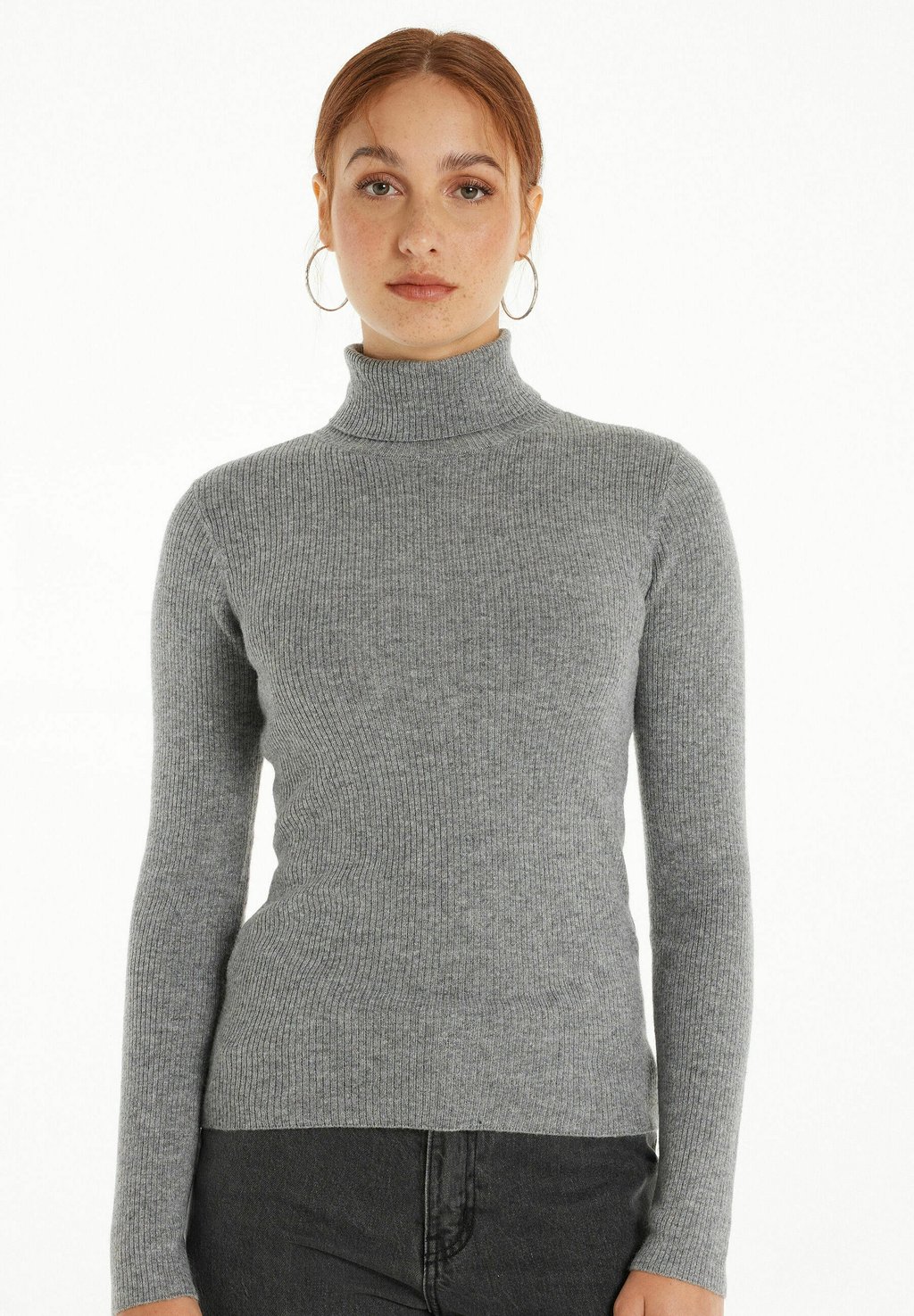 Вязаный свитер Tezenis, цвет grau grey wool blend пальто zara tailored wool blend красный