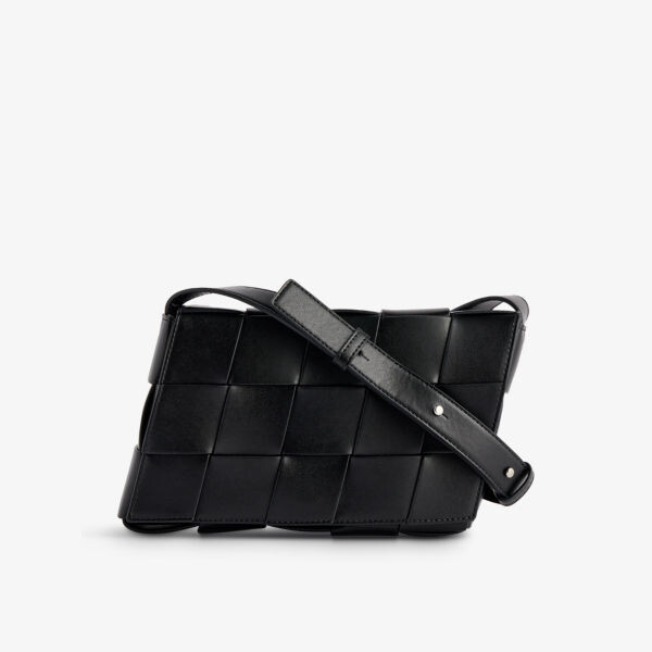 

Кожаная сумка через плечо Speed Cassette Bottega Veneta, черный