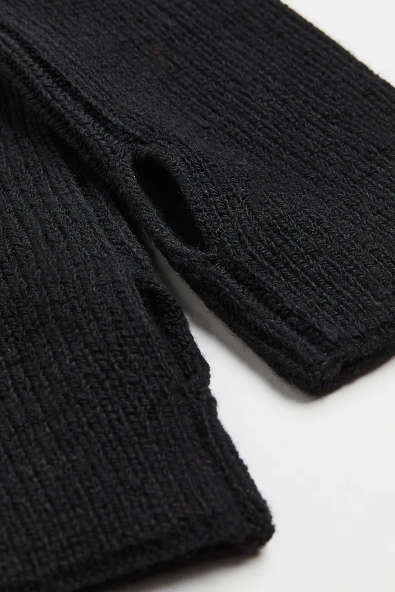 

Перчатки без пальцев H&M, черный