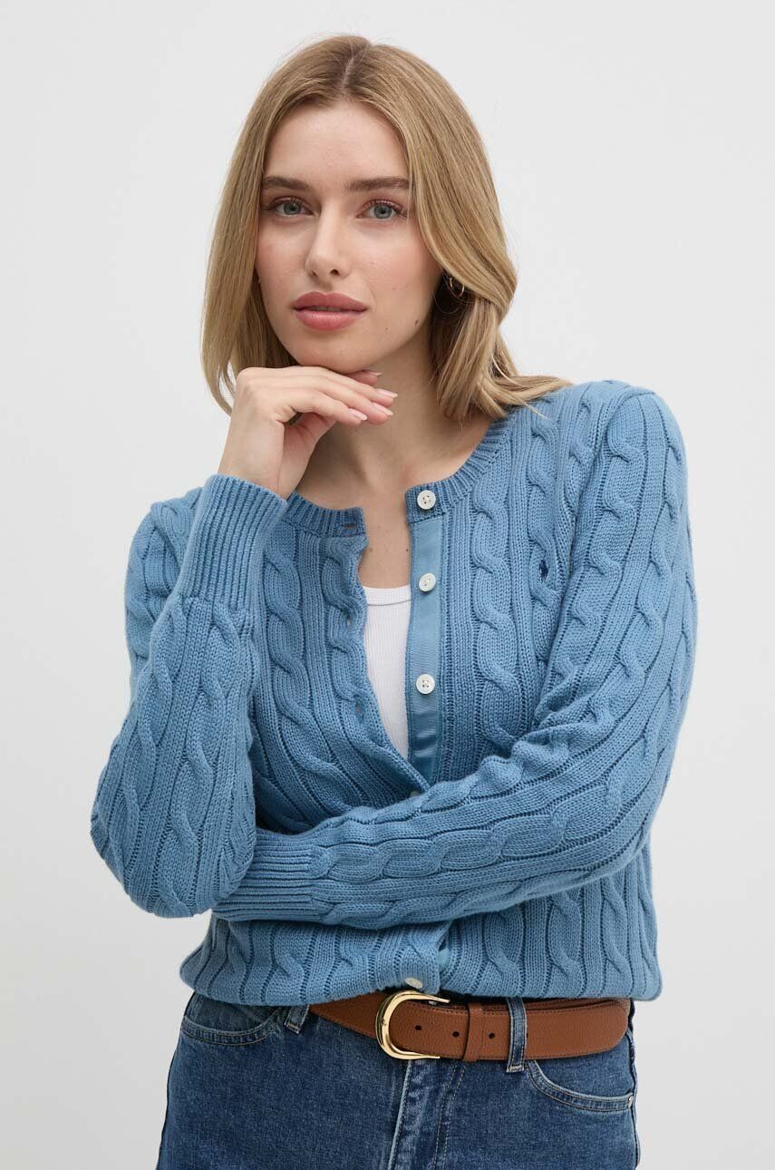 

Хлопковый кардиган Polo Ralph Lauren, синий