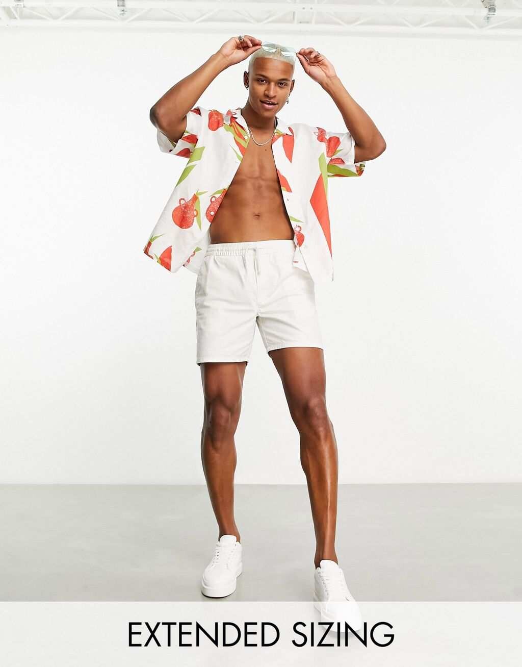 

Свободная рубашка свободного кроя с абстрактным принтом ASOS DESIGN